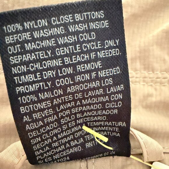 NWT Womens All In Motion Tan Trenchcoat Raincoat, Size XXL - Picture 9 of 9